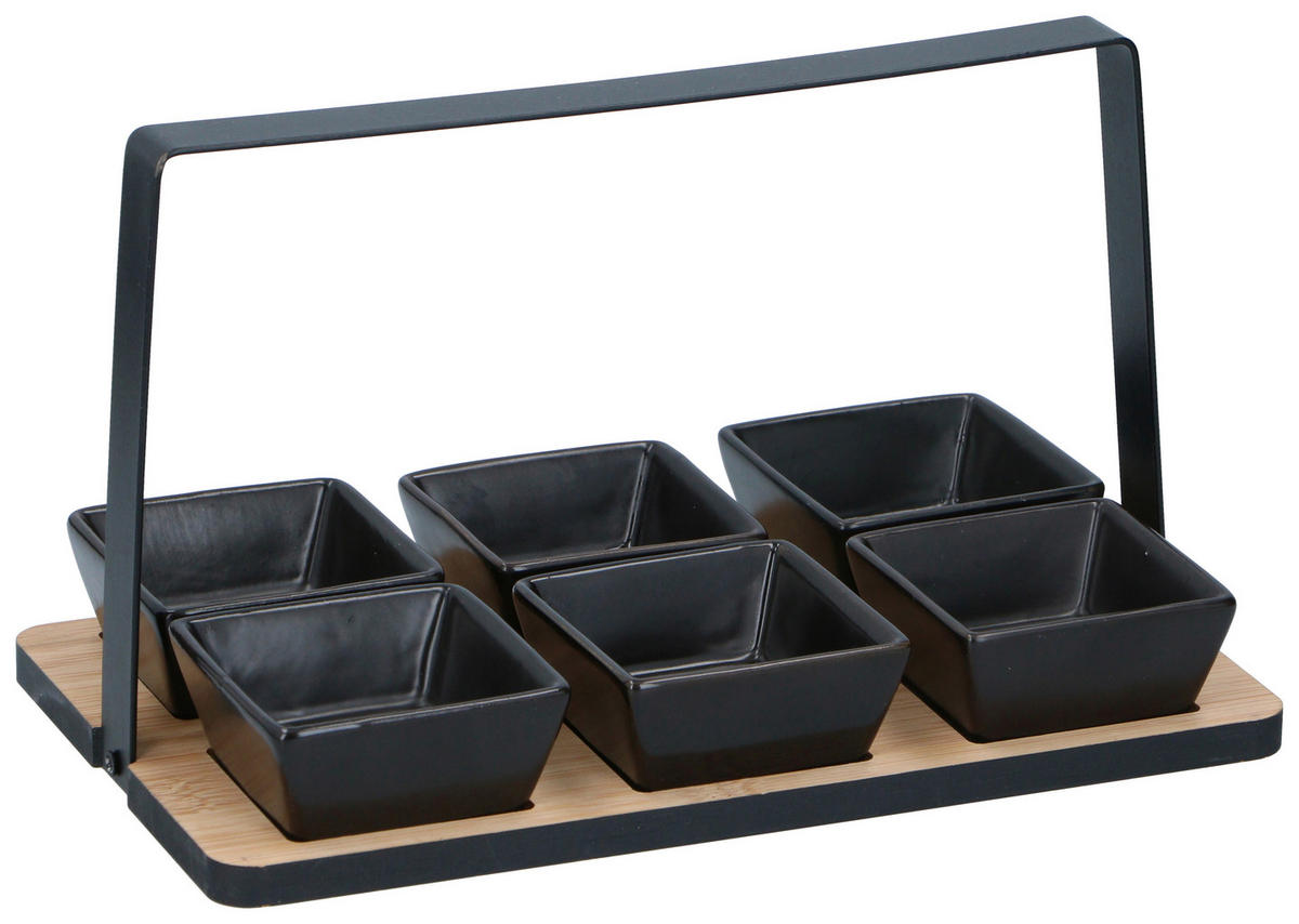 Appetizer-Set 7tlg. schwarz Bambus Appetizerset_7tlg. - schwarz