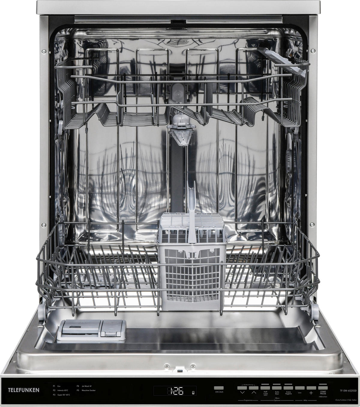 Telefunken Geschirrspüler TF-DW-6S25SD silber B: ca. 60 cm Geschirrspüler TF-DW-6S25SD - silber (60,00cm) - TELEFUNKEN