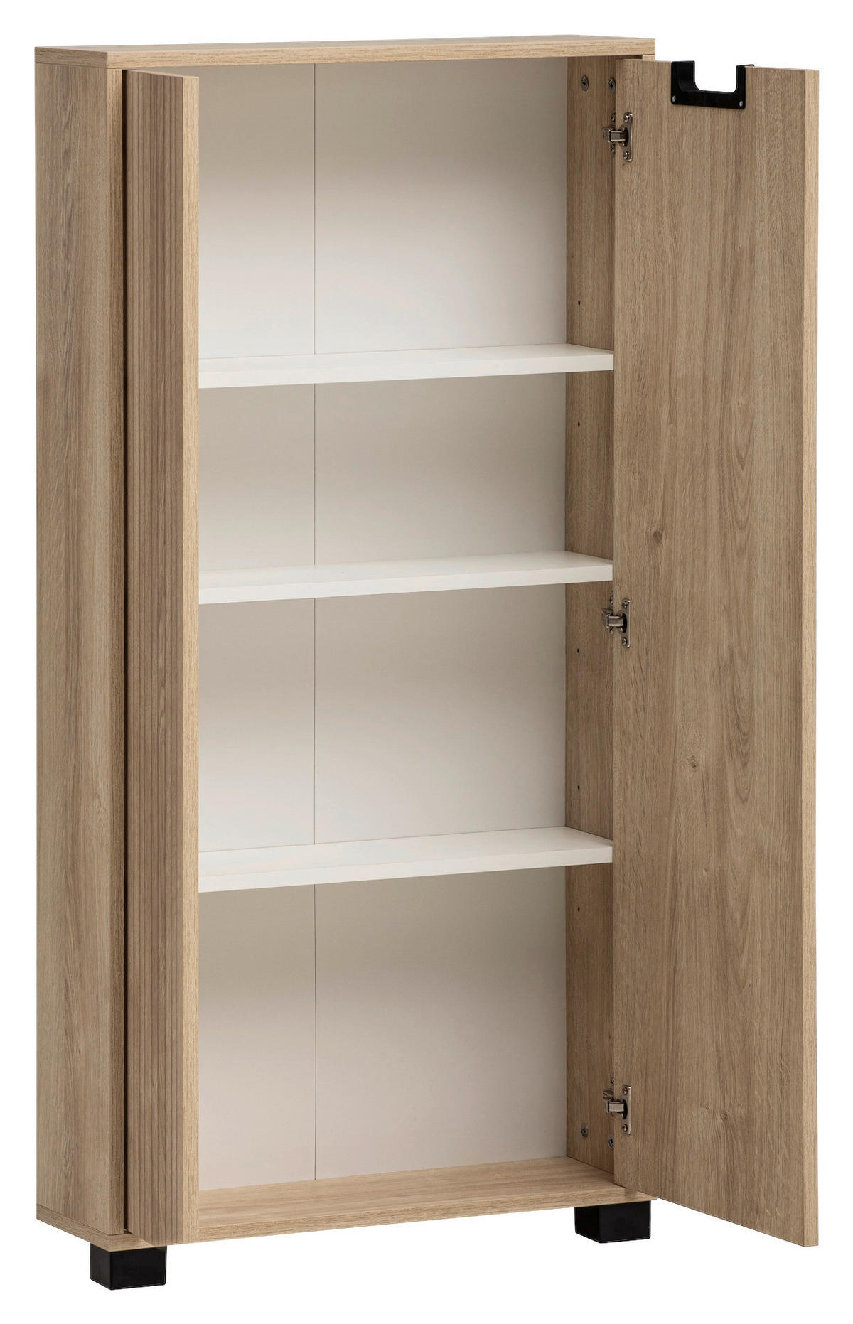 Aktenschrank Emmik weiß matt Eiche Eiche weiß Nachbildung B/H/T: ca. 59,8x124x19,55 cm Emmik - Eiche/weiß (59,80/124,00/19,55cm) - Möbelpartner