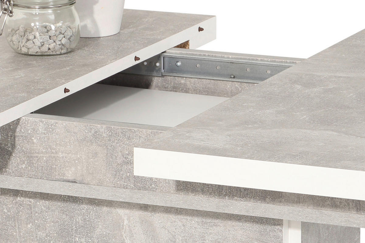 Essgruppe Donau I Beton Holzwerkstoff B/H/T: ca. 160x76x80 cm Donau I - Beton (160,00/76,00/80,00cm) - Hela