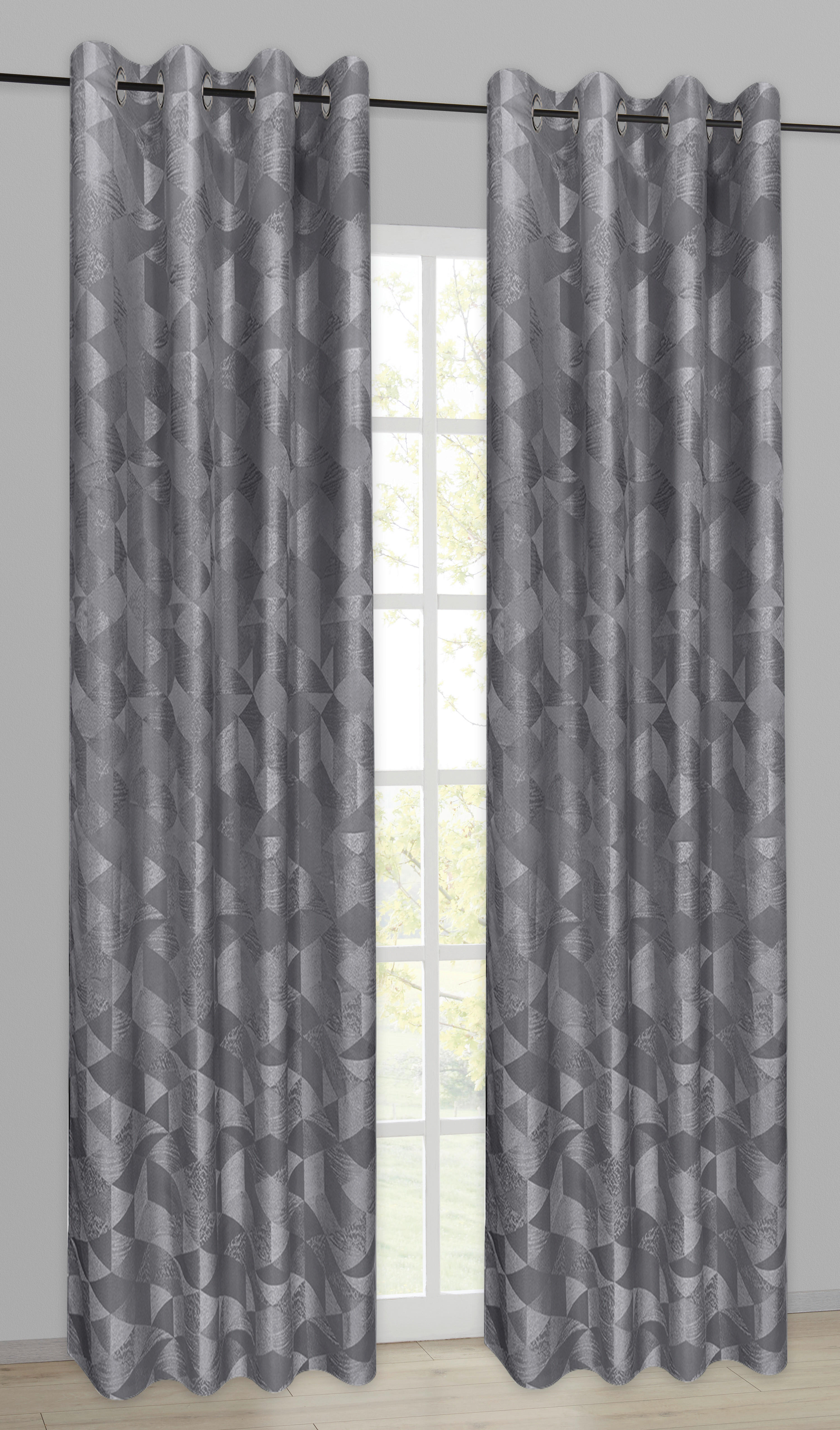 Ösenvorhang Chemnitz hellgrau B/L: ca. 140x245 cm Chemnitz - hellgrau (140,00/245,00cm)