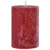 Rustic-Kerze bordeaux B/H/L: ca. 6,8x10x6,8 cm Kerze_Rustic 100/68mm - bordeaux (6,80/6,80/10,00cm)