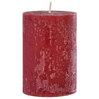 Rustic-Kerze bordeaux B/H/L: ca. 6,8x10x6,8 cm Kerze_Rustic 100/68mm - bordeaux (6,80/6,80/10,00cm)