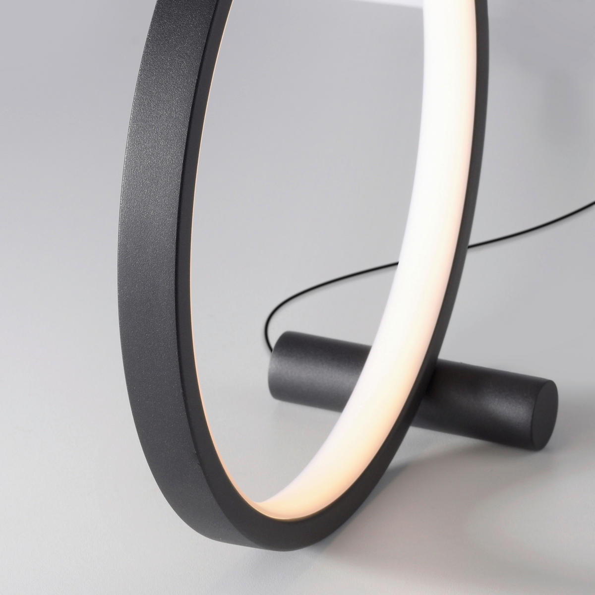 Just Light LED Tischleuchte schwarz Eisen D: ca. 25 cm 1 Brennstellen LED-Tischleuchte_Mini-Ritus - schwarz (25,00cm) - Just Light