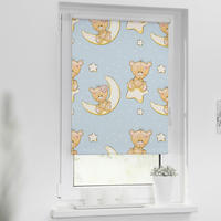 Verdunkelungsrollo Bärchen blau B/L: ca. 90x150 cm Bärchen - blau (90,00/150,00cm) - LICHTBLICK