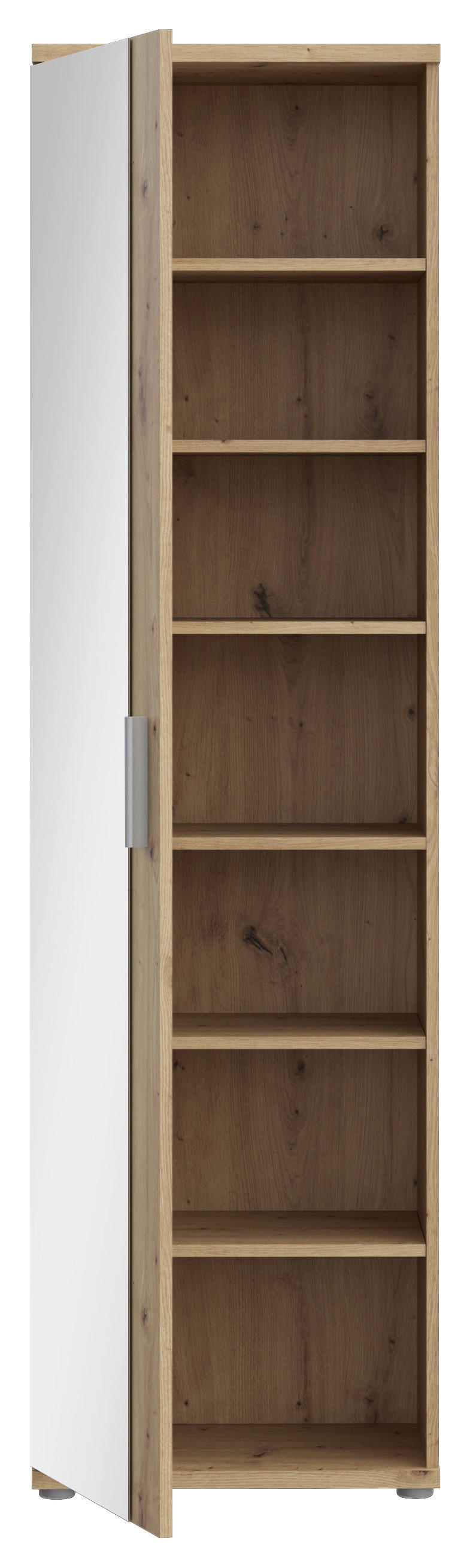Mehrzweckschrank  Eiche Artisan Nachbildung B/H/T: ca. 50x179x35 cm Net_Mehrzweckschrank MS162-D78 - Eiche (50,00/179,00/35,00cm)