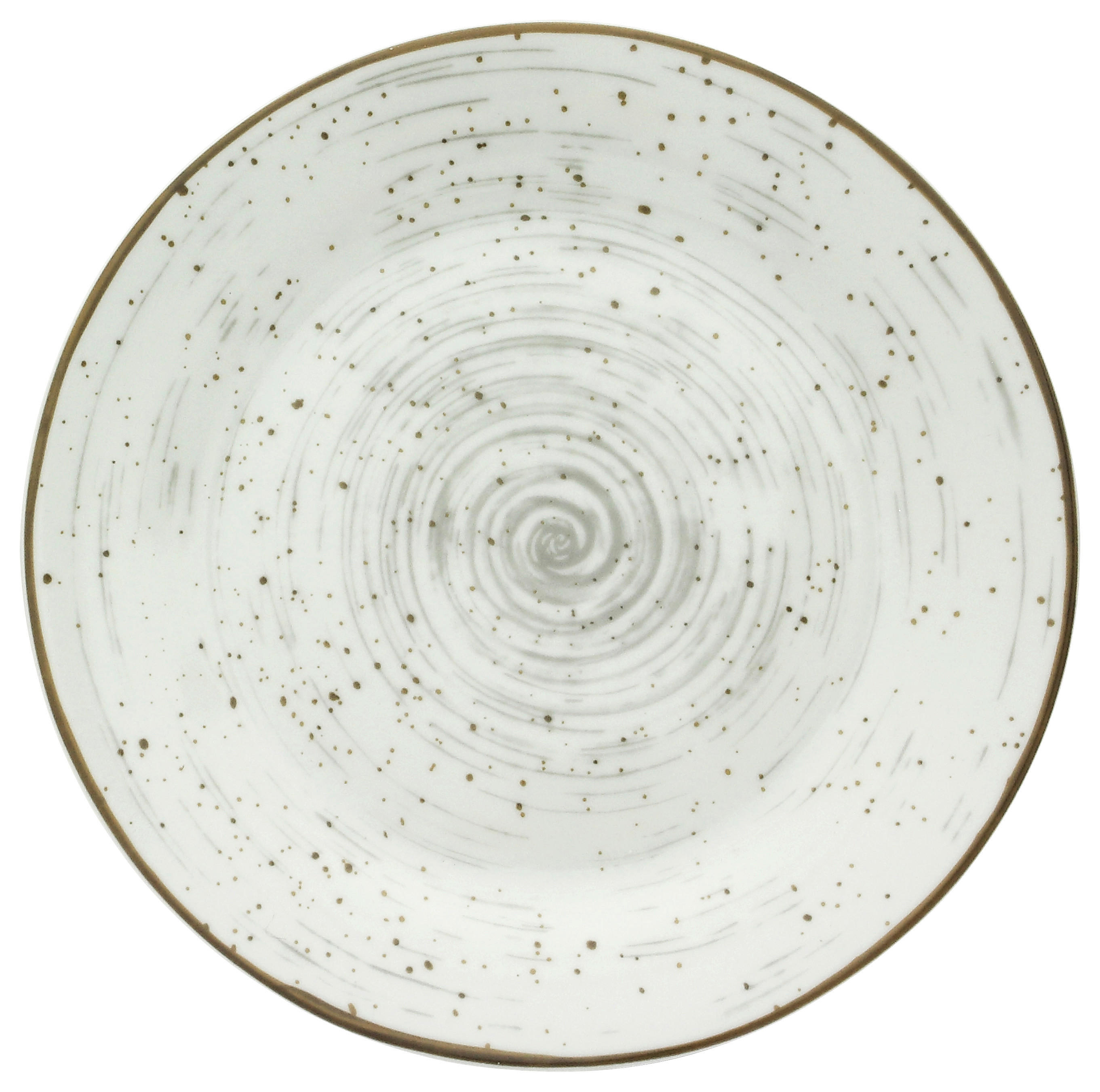 Dessertteller grau Porzellan D: ca. 20 cm Dessertteller_Pur - grau (20,00cm)