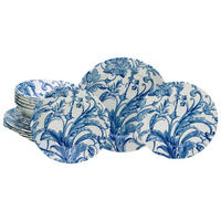 CreaTable Tafelservice Venecia rot Steingut 18 tlg. Venecia - rot (31,50/30,50/33,00cm) - CreaTable