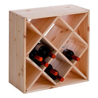 Zeller Weinregal natur Holz B/H/L: ca. 25x52x52 cm Weinregal - natur (52,00/25,00/52,00cm) - Zeller