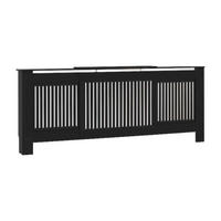 vidaXL Heizkörperverkleidung schwarz B/H/T: ca. 205x81,5x19 cm Heizkörperverkleidung - schwarz (205,00/81,50/19,00cm) - vidaXL