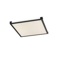 Just Light LED-Deckenleuchte MARIO 11621-18 schwarz weiß Kunststoff Metall B/H/T: ca. 45x7,1x45 cm 2 Brennstellen MARIO - weiß/schwarz (45,00/7,10/45,00cm) - Just Light