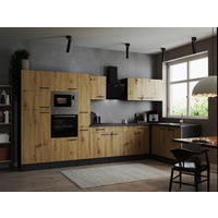 Winkelküche Oliver B/H/T: ca. 370x205x172 cm Oliver - granit/grau (370,00/205,00/172,00cm) - Respekta