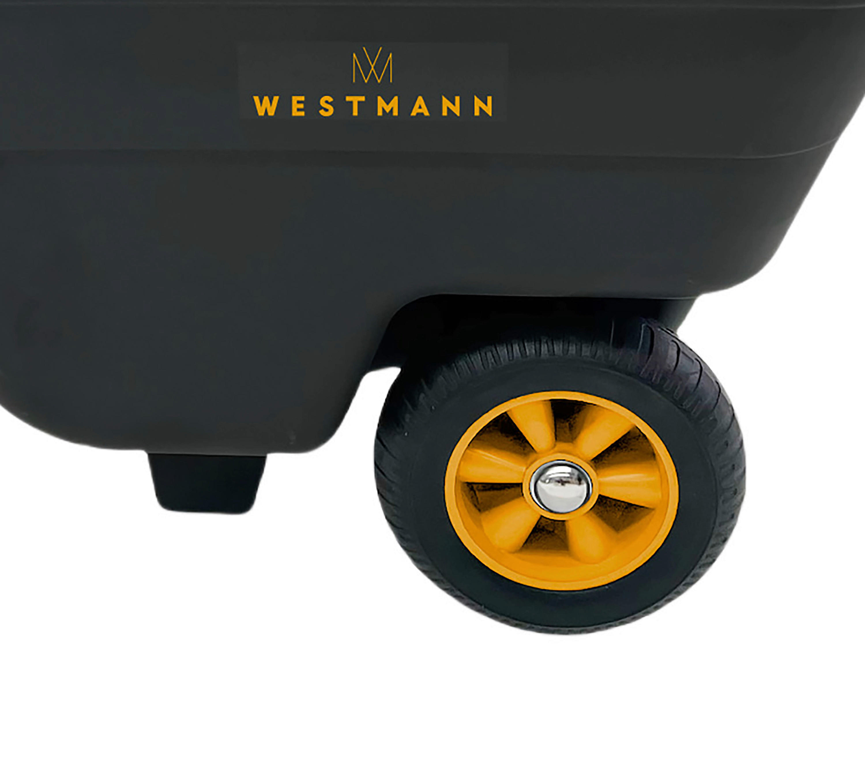 Westmann Schubkarre Prakta schwarz B/H/L: ca. 55,5x67x985 cm Prakta - schwarz (985,00/55,50/67,00cm) - Westmann