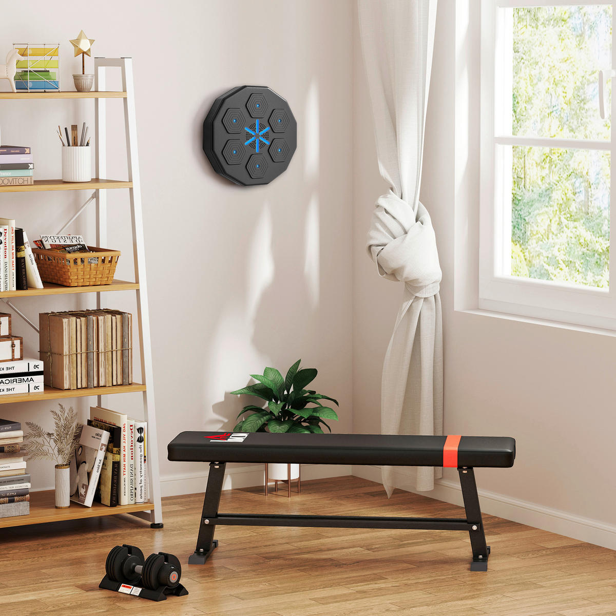 SPORTNOW Musik-Boxmaschine schwarz Polyethylen B/H/L: ca. 40x7,5x40 cm Musik-Boxmaschine - schwarz (40,00/40,00/7,50cm) - SPORTNOW