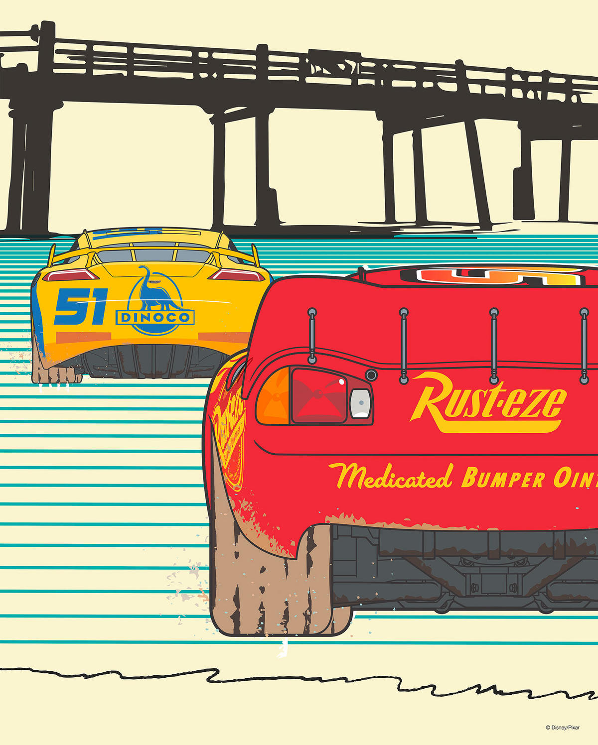 Komar Poster Cars Strengthen Together Disney B/L: ca. 40x50 cm Cars Strengthen Together - (40,00/50,00cm) - Komar