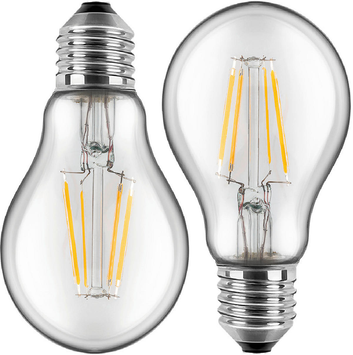 Blulaxa Leuchtmittel 48451 E27 LED-Tropfenlampe_2erPack_E27 - klar (6,00cm) - Blulaxa