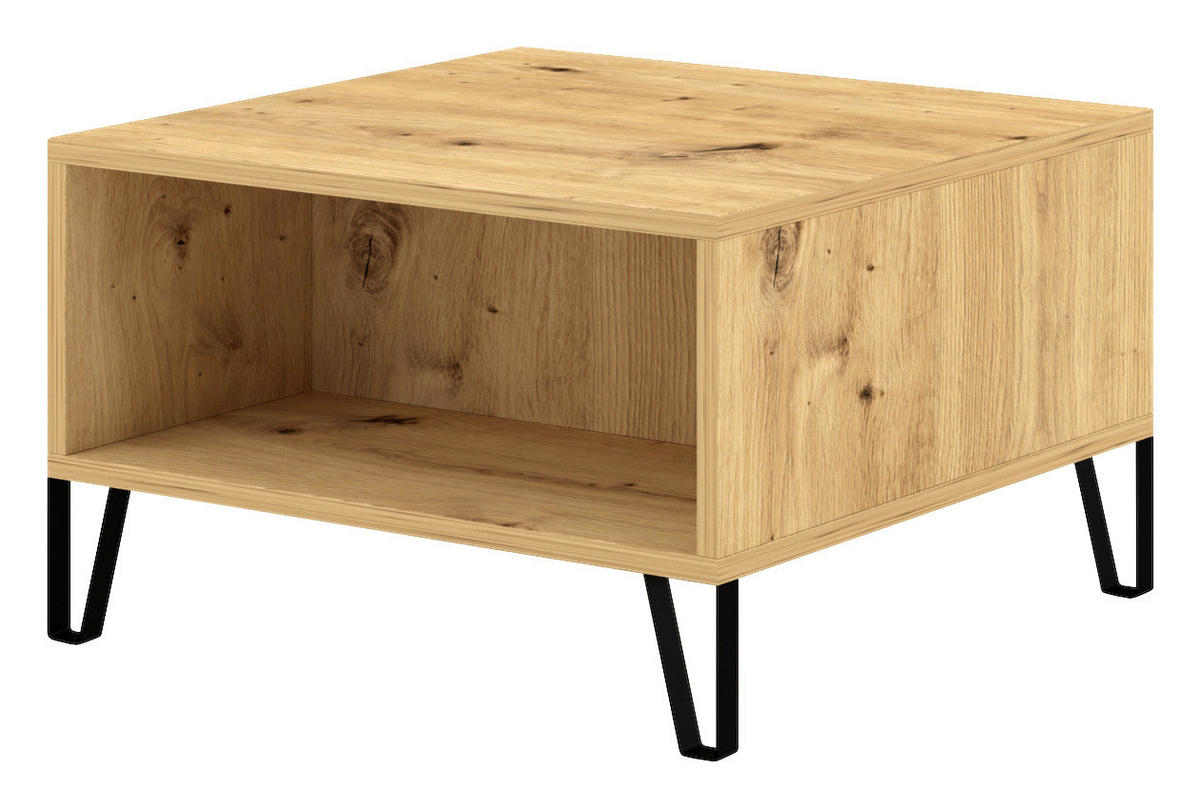 Couchtisch BILBAO Eiche Artisan Nachbildung B/H/T: ca. 60x37x60 cm BILBAO - Eiche (60,00/37,00/60,00cm) - WIPMEB