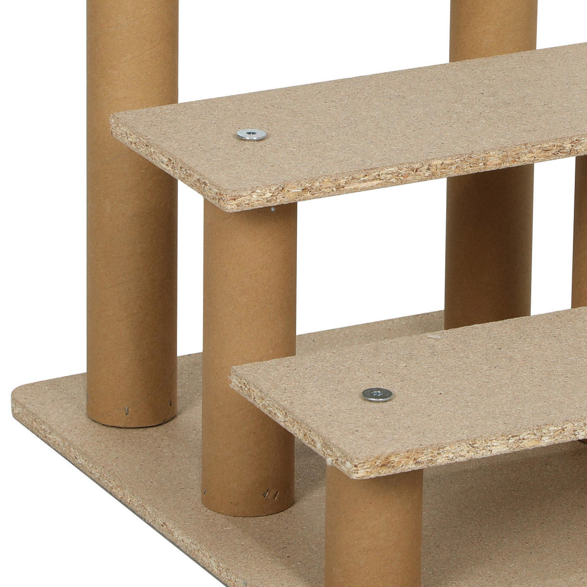 PawHut Haustiertreppe hellgrau Plüsch B/H/L: ca. 35x35x46 cm Haustiertreppe - hellgrau (46,00/35,00/35,00cm) - PawHut