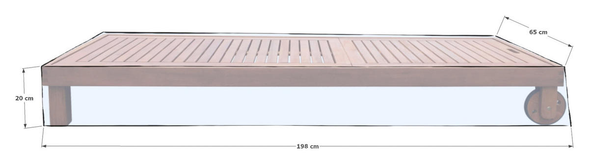 Grasekamp Schutzhülle für Gartenliege Capetown weiß Kunststoff B/H/L: ca. 65x20x198 cm Capetown - weiß (198,00/65,00/20,00cm) - Grasekamp