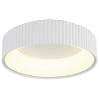 GLOBO LED-Deckenleuchte Opal weiß Metall Acryl H/D: ca. 13x46 cm 1 Brennstellen KEMP - weiß/Opal (46,00/13,00cm) - GLOBO