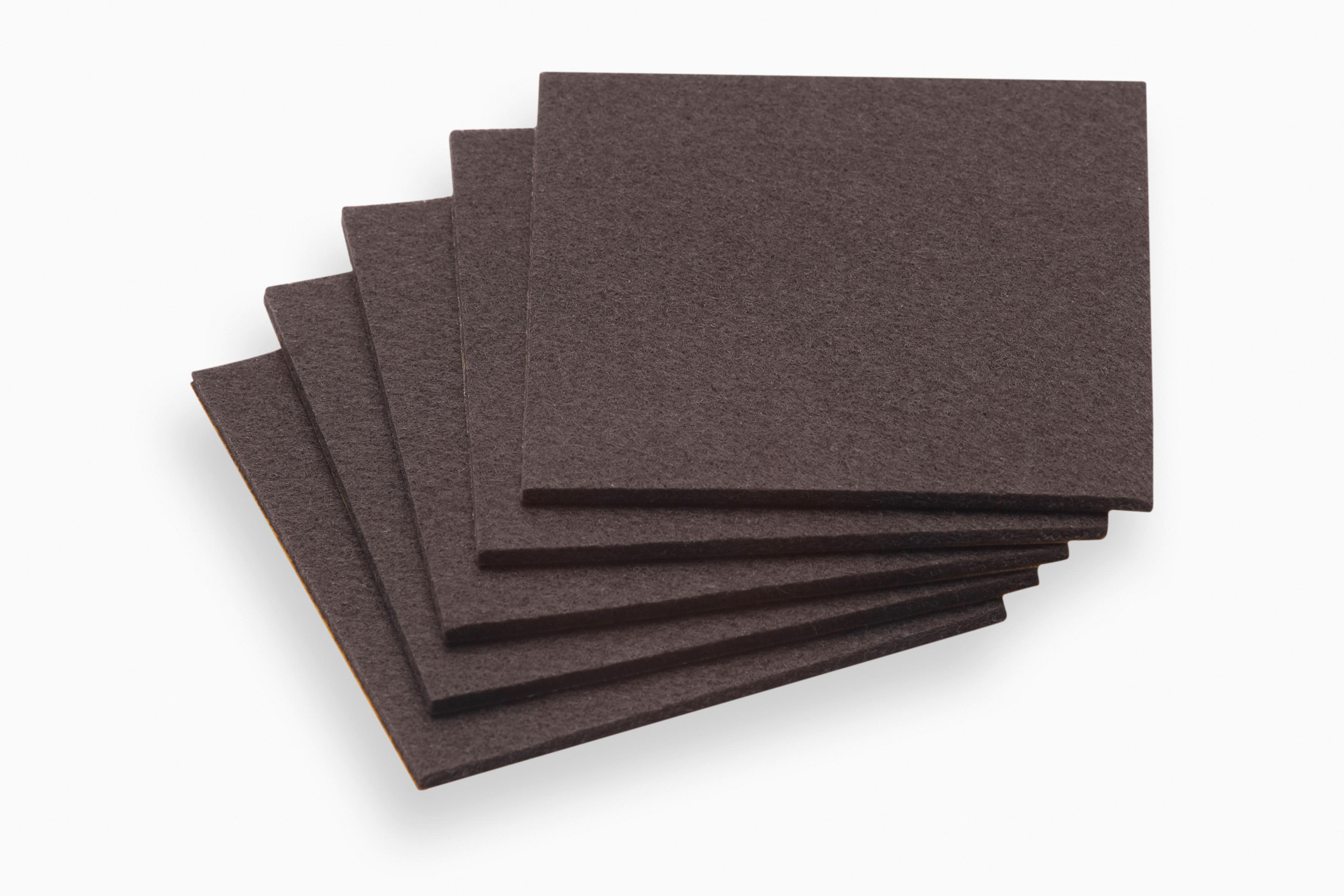 Meister Filzzuschnitt braun B/L/S: ca. 10x10x0,3 cm 5 tlg. Filzzuschnitt_5Stck. 100x100mm - braun (10,00/10,00cm) - Meister