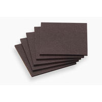 Meister Filzzuschnitt braun B/L/S: ca. 10x10x0,3 cm 5 tlg. Filzzuschnitt 100x100mm - braun (10,00/10,00cm) - Meister