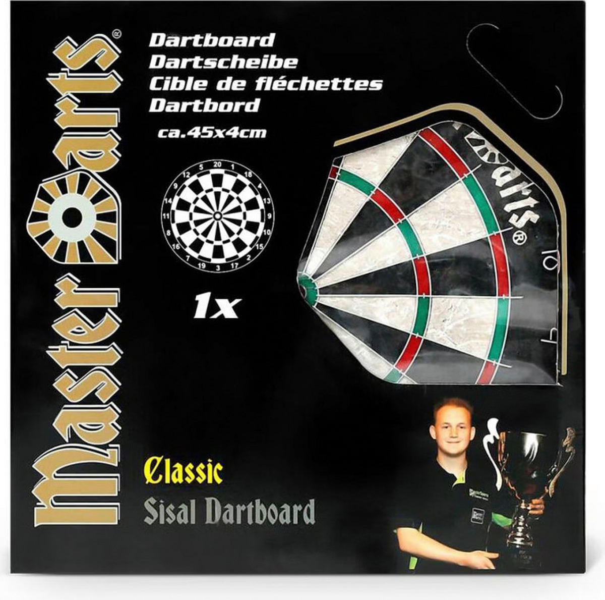 Dartscheibe B/H/L: ca. 46x5x46 cm Dartscheibe_Classic - (46,00/46,00/5,00cm)