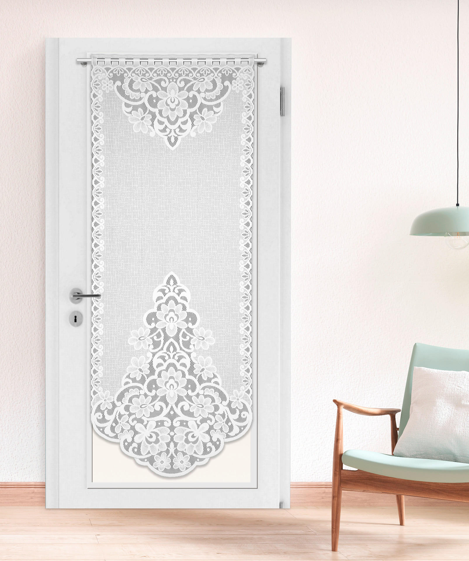 POCOline Scheibengardine Aruba weiß B/L: ca. 60x160 cm Aruba - weiß (60,00/160,00cm) - POCOline