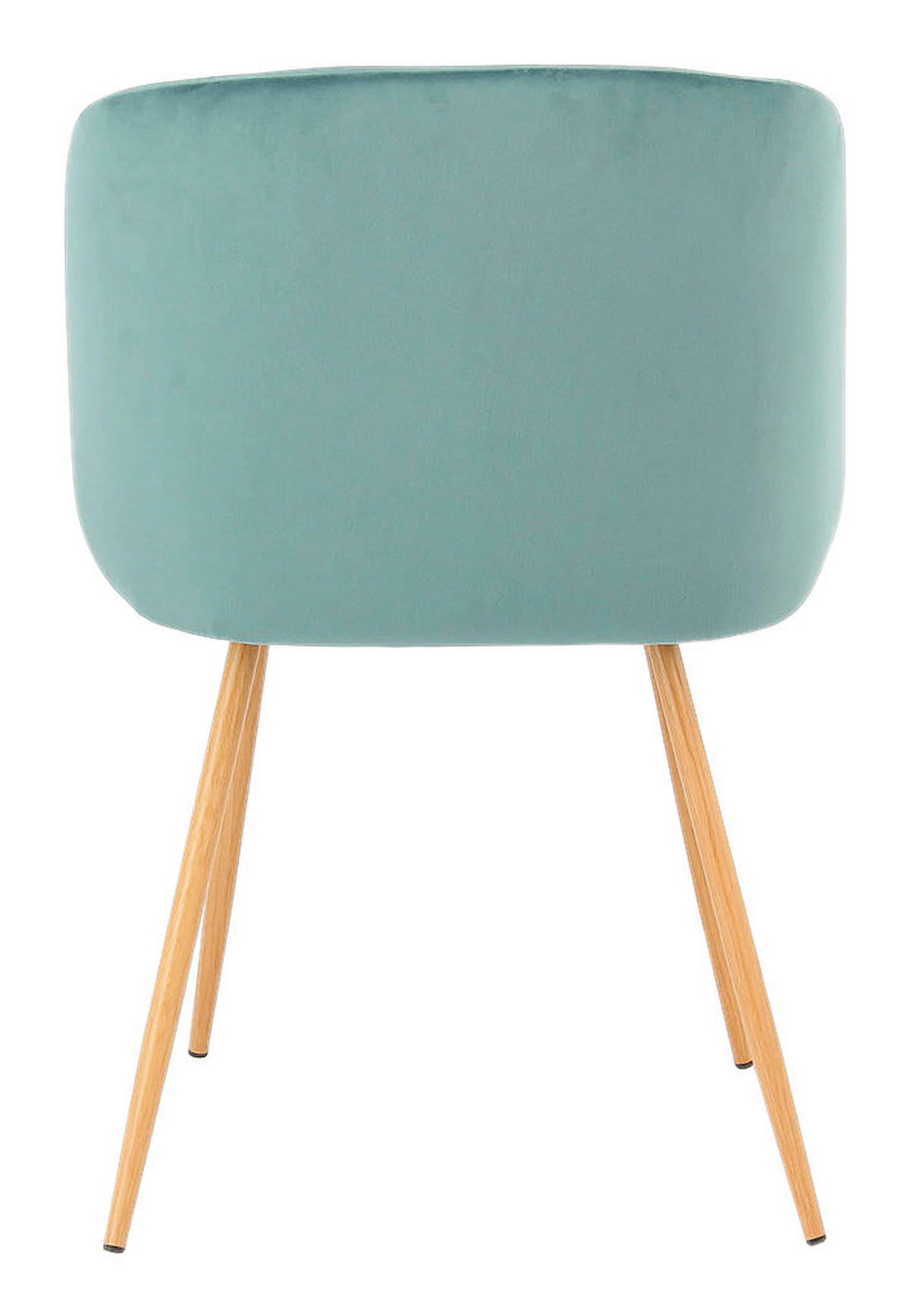 Stuhl Celina 100 2er grün Microfaser B/H/T: ca. 54x84x56 cm Celina 100 2er - Eiche/grün (54,00/84,00/56,00cm) - 360 Living