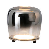 Näve Leuchten LED-Tischleuchte Chrom Metall Glas B/H/T/D: ca. 18x18x18x18 cm SMOKY - Chrom (18,00/18,00/18,00cm) - Näve Leuchten