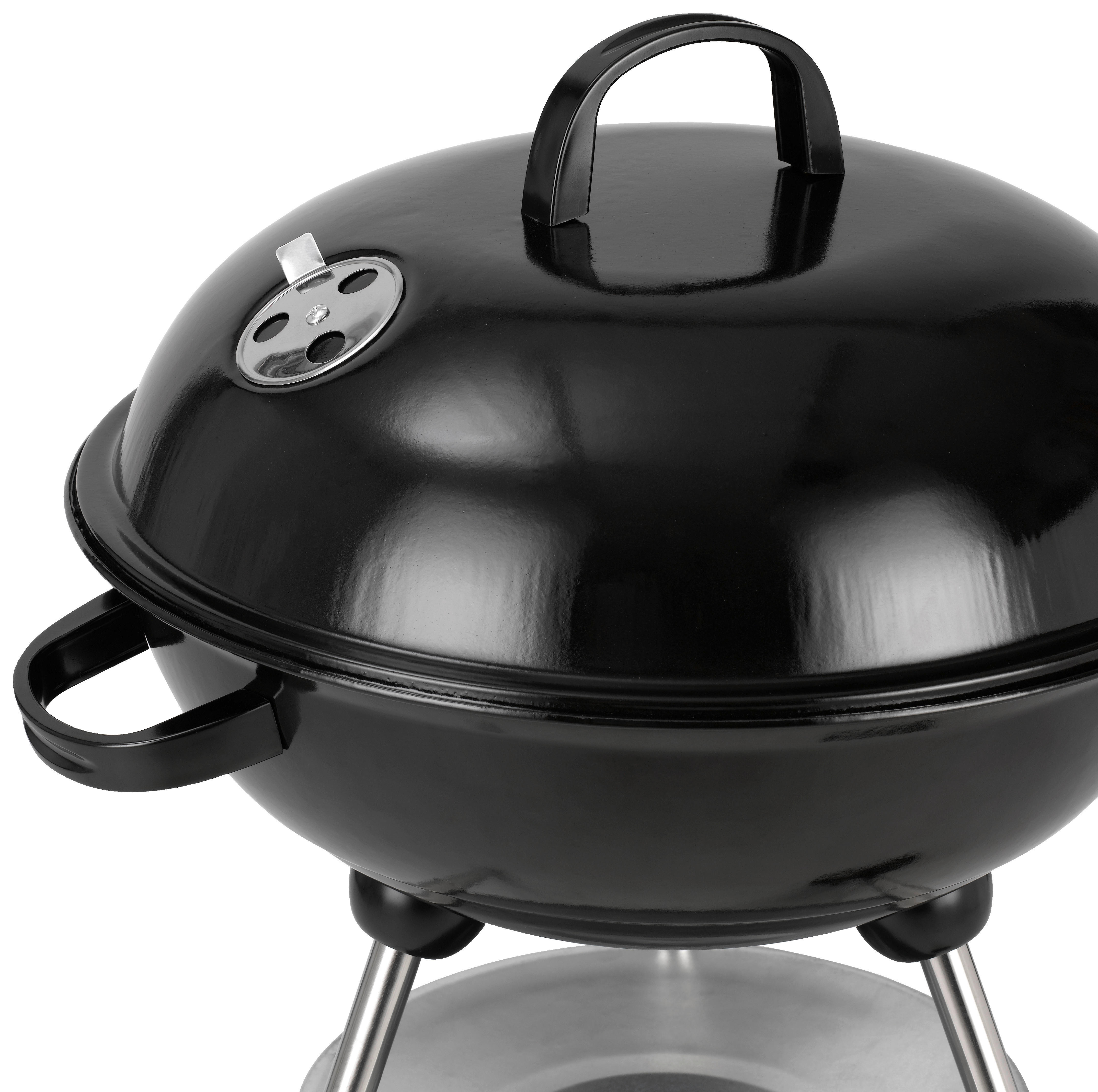 tepro Kugelgrill Stahl B/H/L: ca. 44x72x44 cm Kugelgrill_Key_West - schwarz (44,00/44,00/72,00cm) - tepro