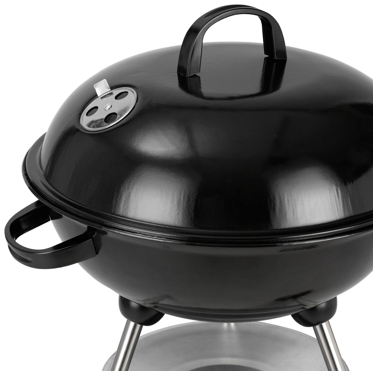 tepro Kugelgrill Stahl B/H/L: ca. 44x72x44 cm Kugelgrill_Key_West - schwarz (44,00/44,00/72,00cm) - tepro
