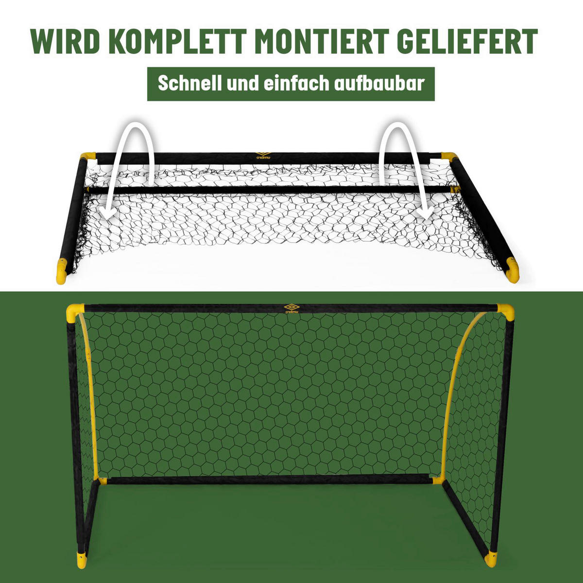Fußballtor gelb B/H/T: ca. 180x120x91 cm Fußballtor 180x91x120cm - gelb/schwarz (180,00/120,00/91,00cm)