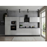 Küchenblock Oliver B/H/T: ca. 370x205x60 cm Oliver - weiß/granit (370,00/205,00/60,00cm) - Respekta