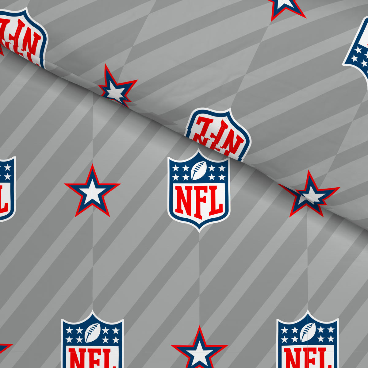 Microfaser Bettwäsche NFL NFL - weiß/rot (135,00/200,00cm) - NFL