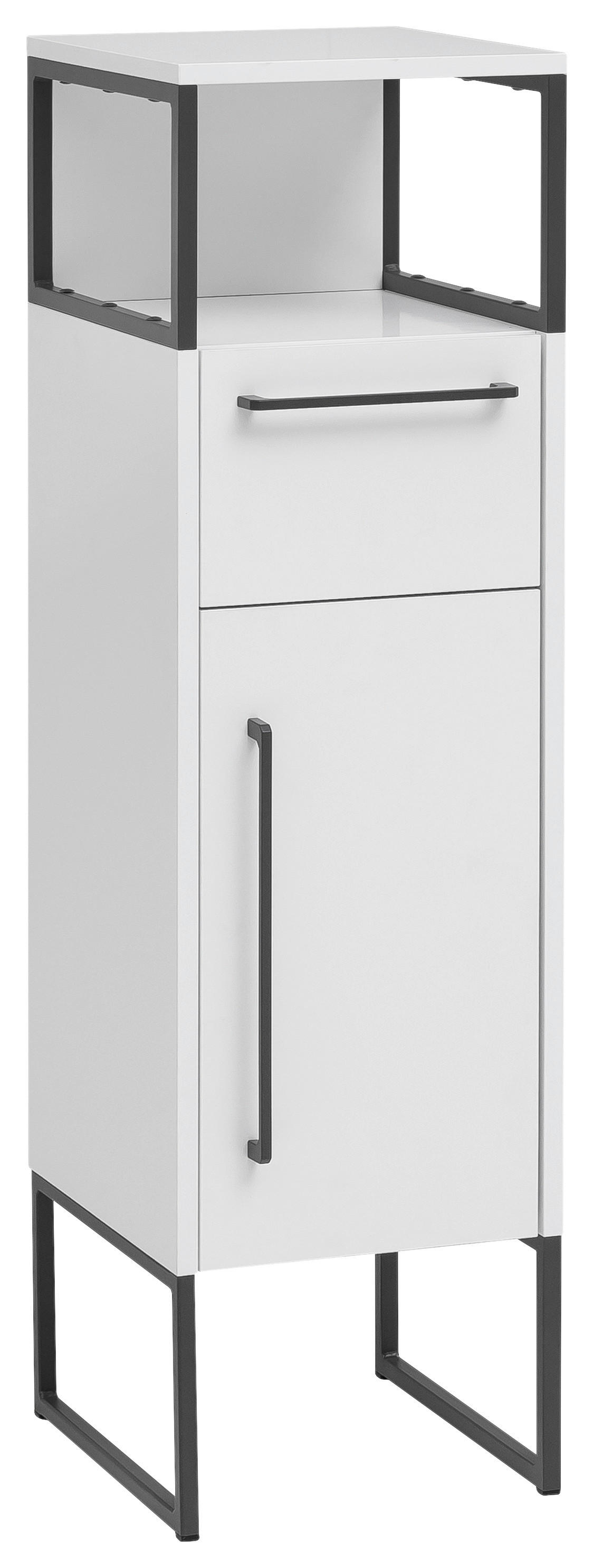 Midischrank Limone weiß B/H/T: ca. 30,4x112,6x33,1 cm Limone - weiß (30,40/112,60/33,10cm) - Möbelpartner
