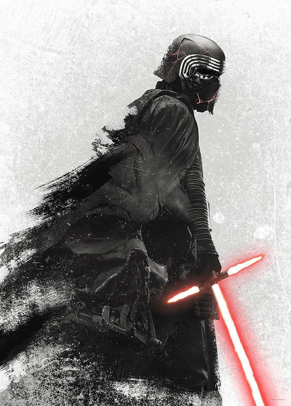 Komar Poster Star Wars EP9 Kylo Vader Shadow Star Wars B/L: ca. 50x70 cm günstig online kaufen