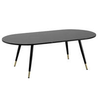 Couchtisch schwarz Marmor Optik B/H/T: ca. 120x42x60 cm Couchtisch - schwarz (120,00/42,00/60,00cm) - Wohnling