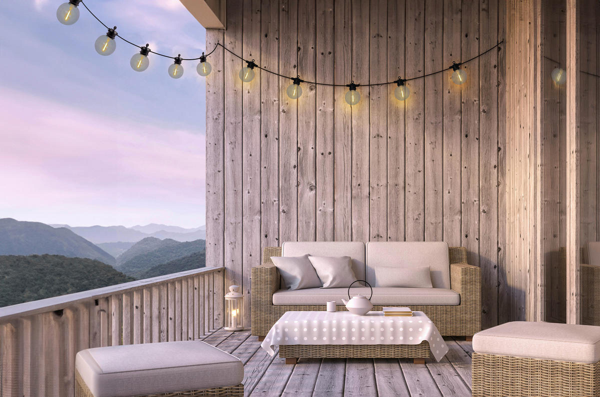 Solarleuchte 5314770 warmweiß Kunststoff B/H/T: ca. 7,5x7,5x1000 cm Cadena - warmweiß (7,50/7,50/1000,00cm) - Näve Leuchten