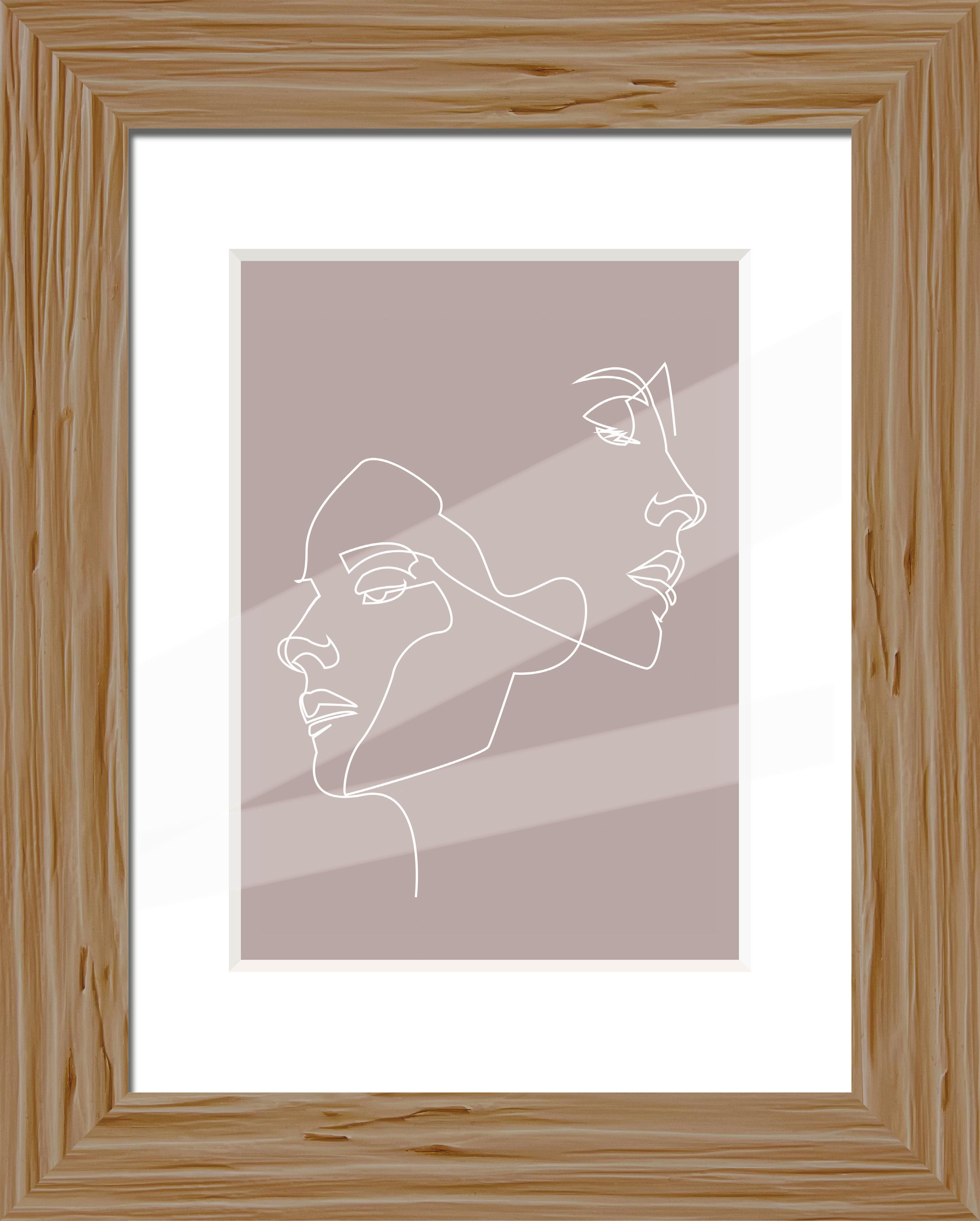 Thumbnail - Bilderrahmen natur Holz B/L: ca. 18x24 cm