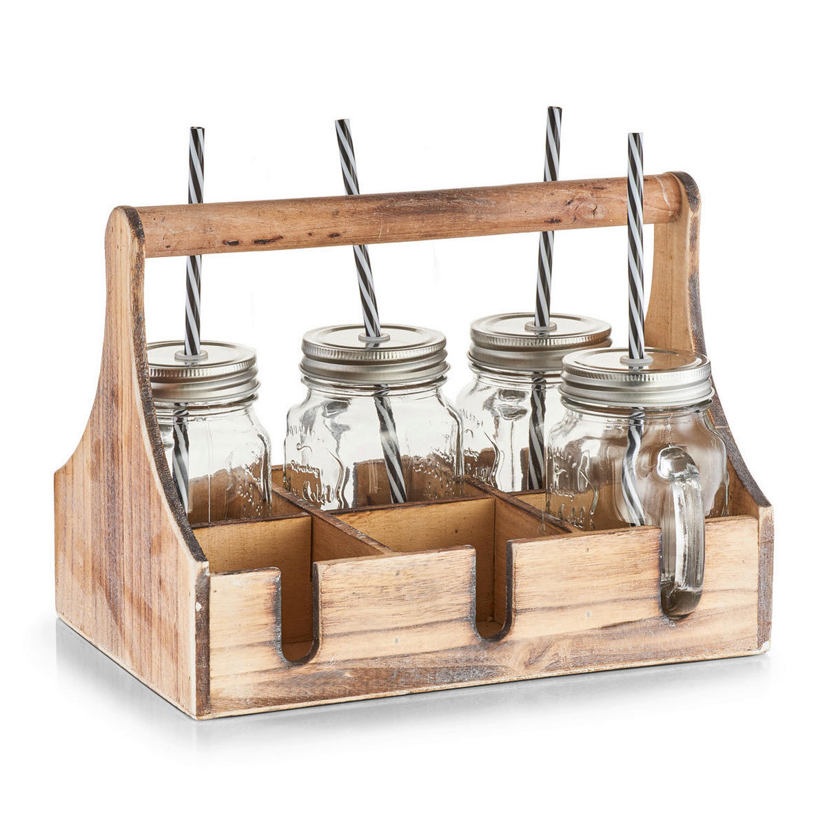 Zeller Trinkgläser-Set natur Trinkgläserset - natur (29,00/22,30/21,80cm) - Zeller