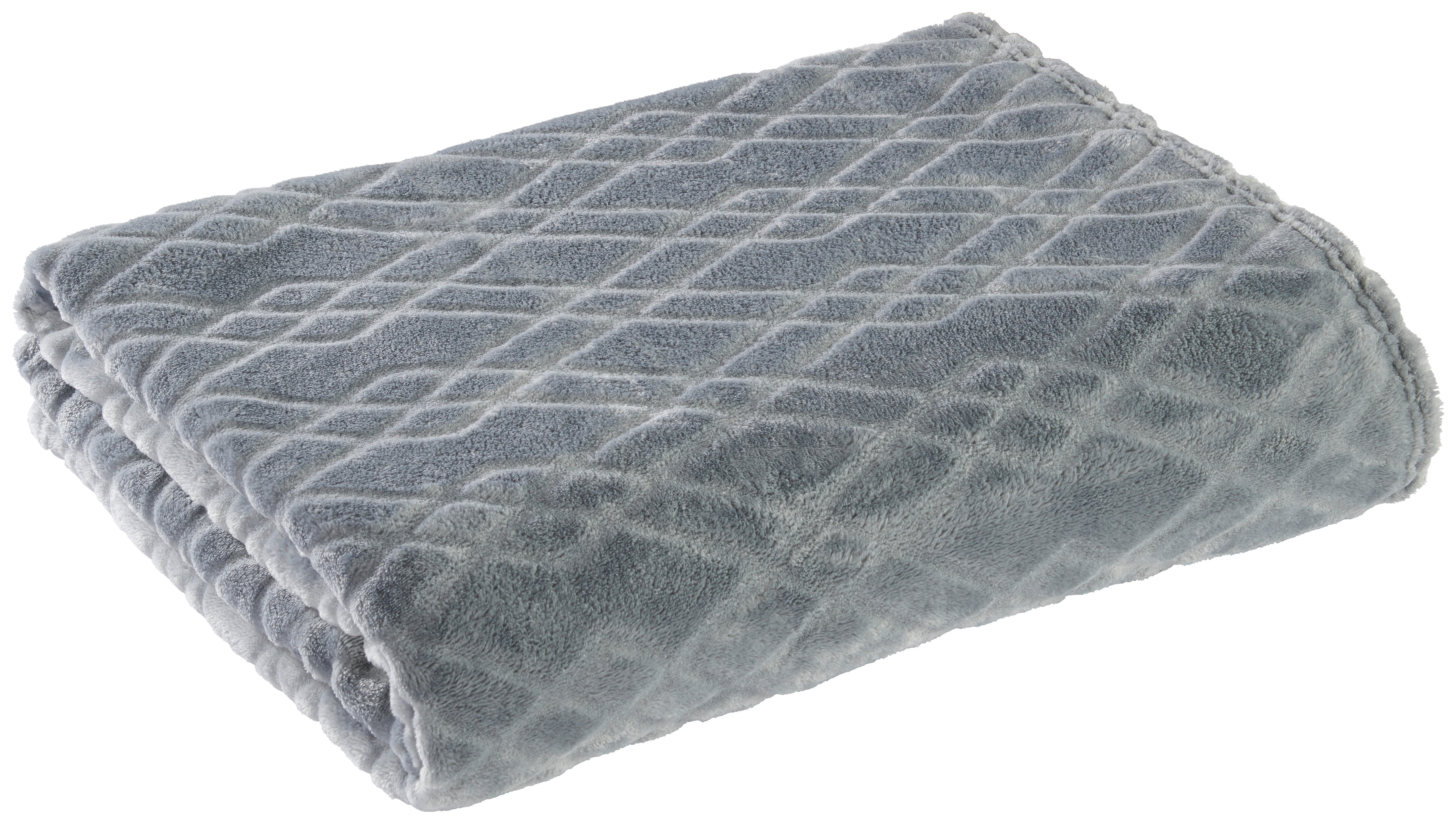 Flanelldecke Flanelldecke_Diamant 140x180cm silb - silber (140,00/180,00cm)