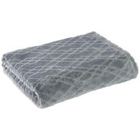 Flanelldecke Flanelldecke_Diamant 140x180cm silb - silber (140,00/180,00cm)