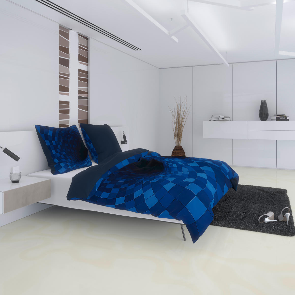 Microfaser Bettwäsche Bettwäsche_Microfaser blau 135x200 - blau (135,00/200,00cm)