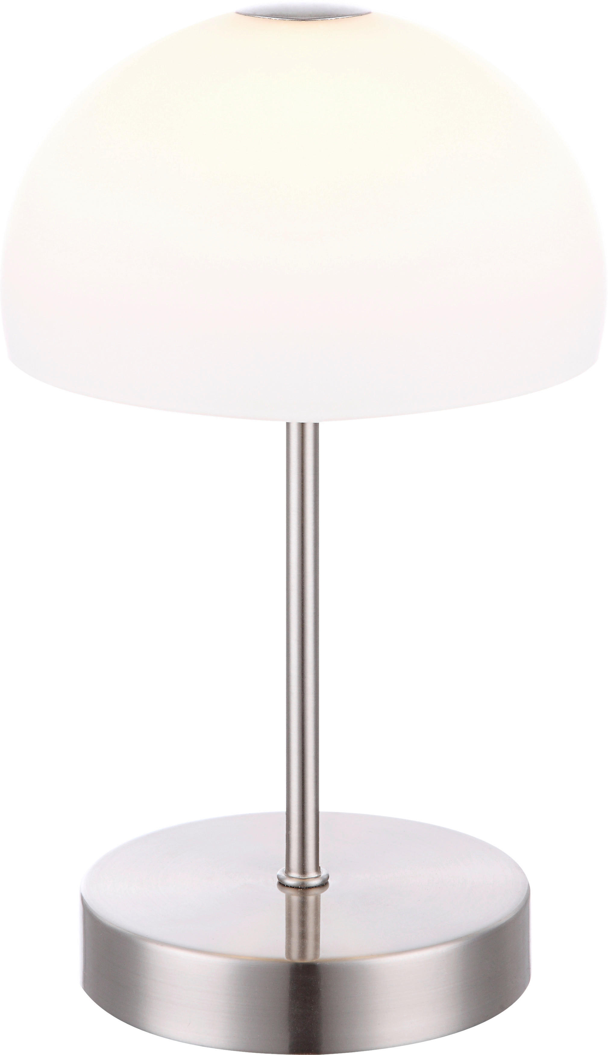 GLOBO LED-Tischleuchte nickel matt Metall H/D: ca. 27x15 cm SNOWFLAKE - nickel matt (15,00/27,00cm) - GLOBO