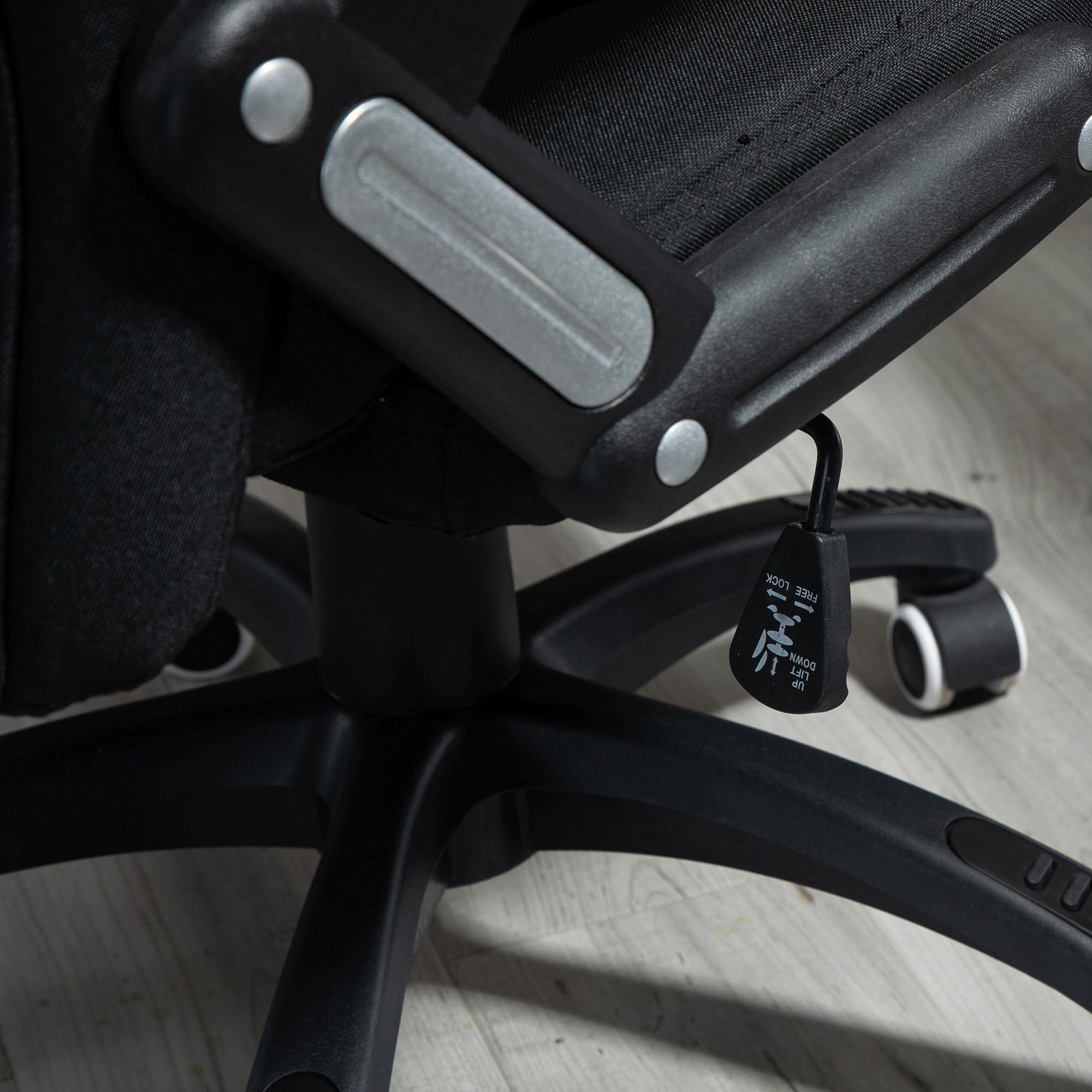 Drehstuhl 921-416BK schwarz 921-416BK - schwarz (65,00/120,00/72,00cm) - Vinsetto