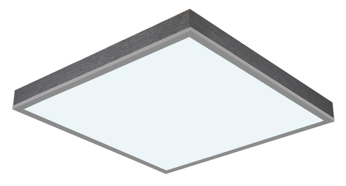 GLOBO LED-Deckenleuchte DORO 416080AD2-CCT Opal silber MDF Aluminium B/H/L: ca. 45x7,5x45 cm 1 Brennstellen DORO - Opal/silber (45,00/45,00/7,50cm) - GLOBO