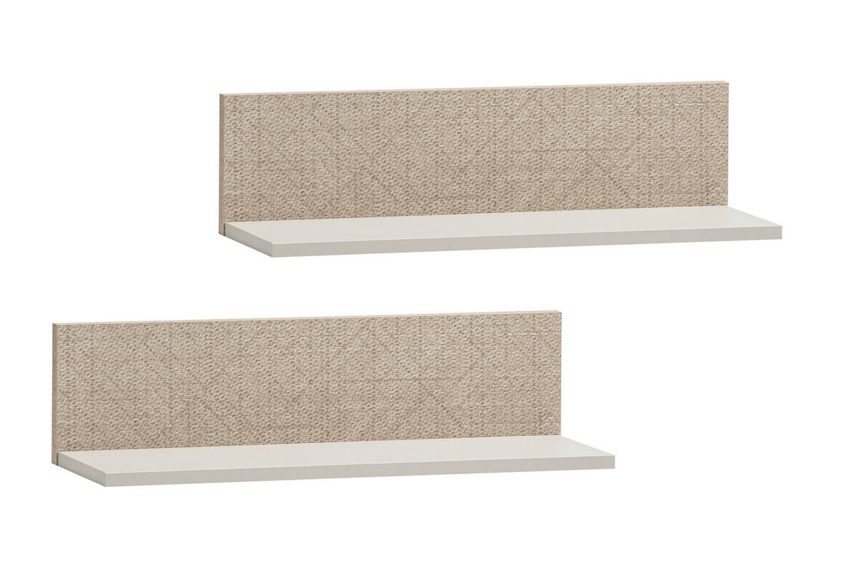 Regal Endo 2er-Set creme Eiche Nachbildung B/H/T: ca. 60x15,7x17,3 cm Endo 2er-Set - Eiche/creme (60,00/15,70/17,30cm) - Möbelpartner