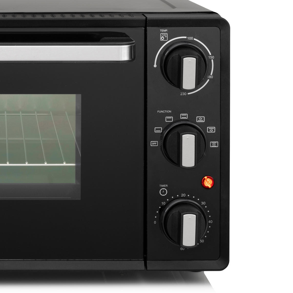 TRISTAR Mini-Backofen OV-3622 schwarz Metall B/H/T: ca. 47x41x32 cm Mini-Backofen - schwarz (47,00/41,00/32,00cm) - TRISTAR