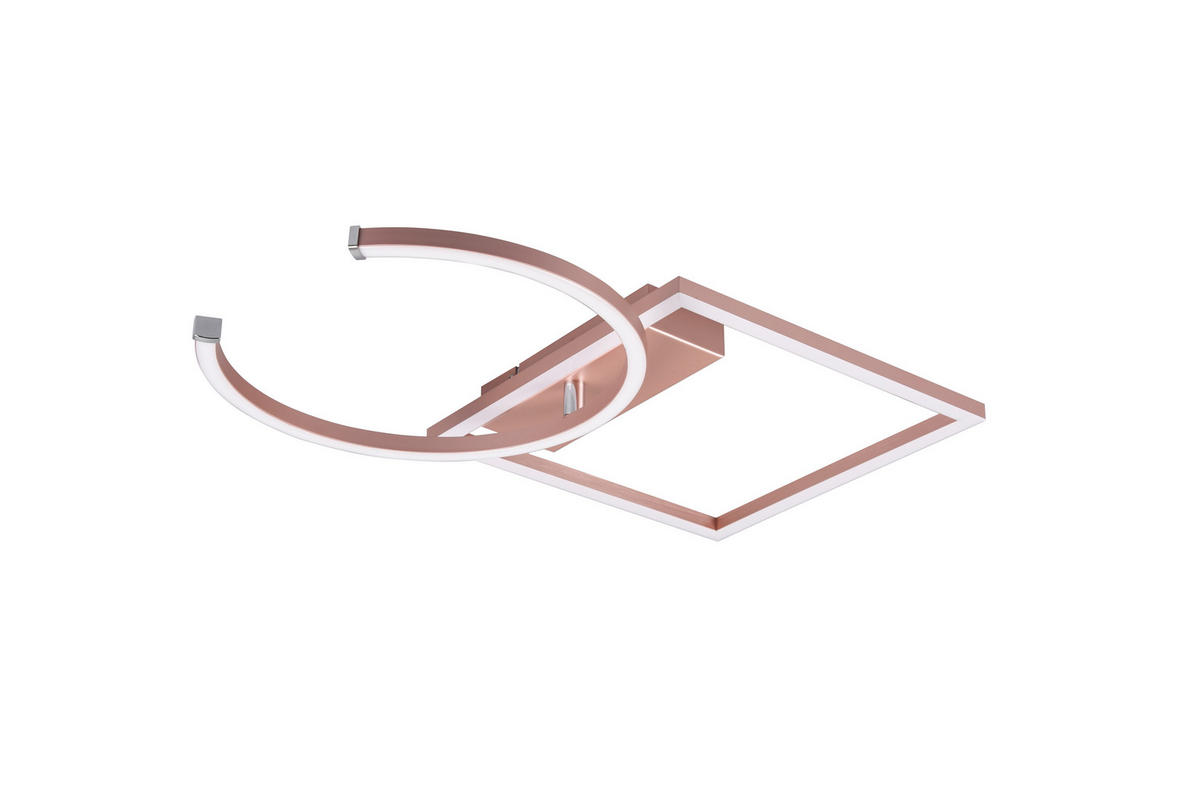 Reality Deckenleuchte R62162499 Pivot roségold Metall B/H/T: ca. 42x7x54 cm Pivot - roségold (42,00/7,00/54,00cm) - Reality